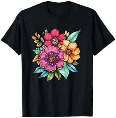Amazon.com: Flower Painting Tulips Flowers Tulip Drawing T-Shirt